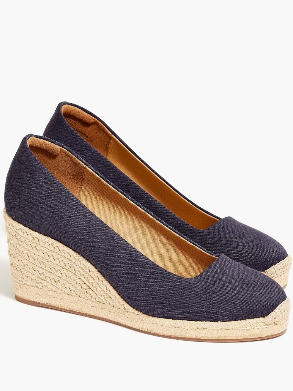 J. Crew Factory Canvas espadrille wedges